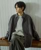 COMONINOZ Cotton Piping Shirt [Charcoal]