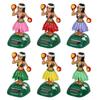 Miniature Girl Home Decoration Car Creative Ornaments Solar Automatic Swing Dancing Doll Jewelry Ornaments Doll Figurines