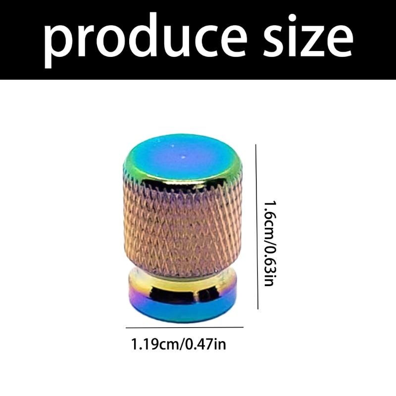 2pcs/4pcs Anodized Aluminum Tire Valves Stem Cap Cover Universal Fit for Cars SUVs Bikes Trucks Motorcycles Construction