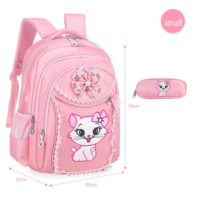 Korean Cute Princess Backpack for Girls, Grades 1-6, Ages 7-12