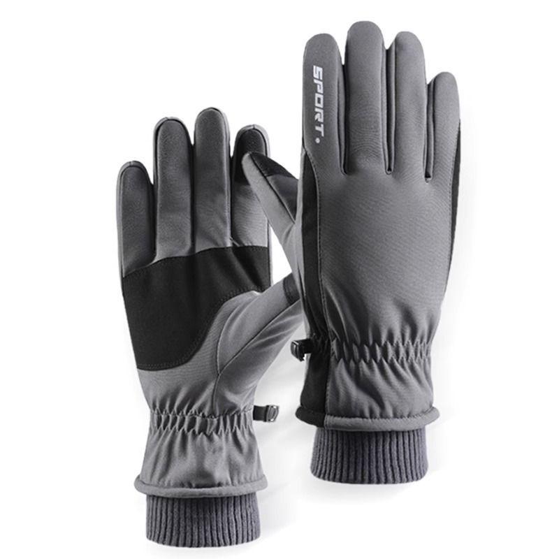 

Лыжные перчатки зимние мужские теплые для катания флисовые утолщенные ветрозащитные водонепроницаемые average size