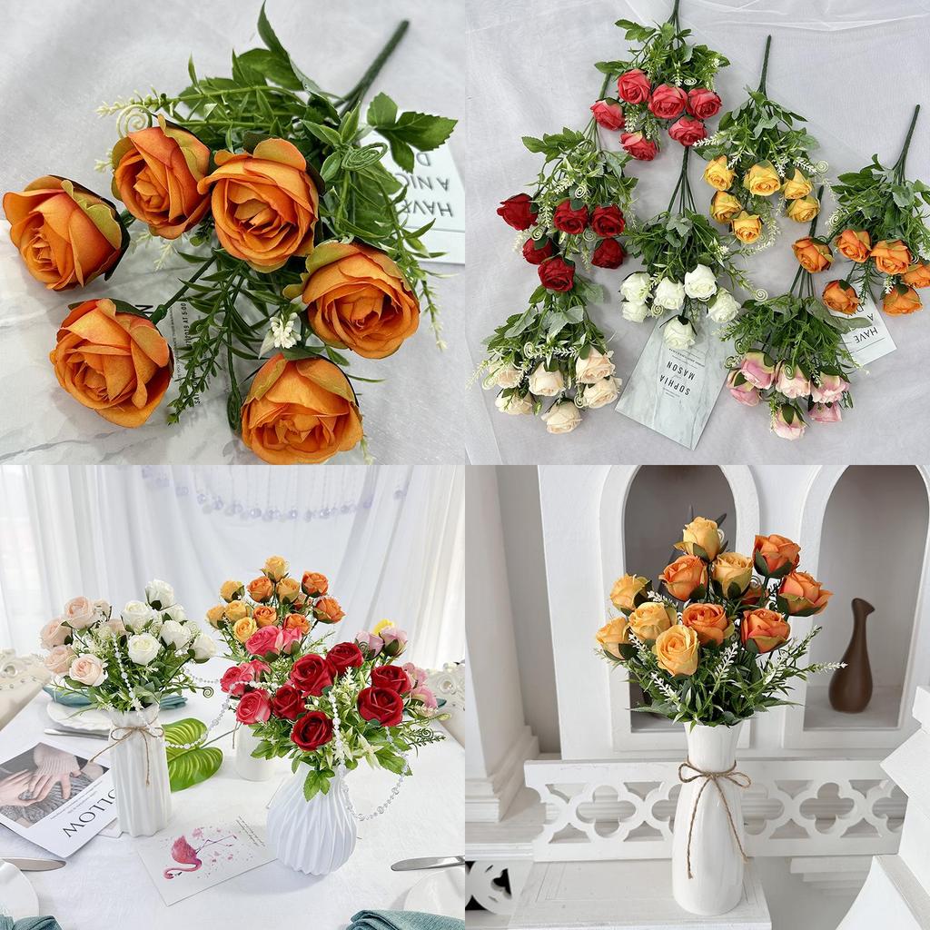 Elegant Rose Artificial Flowers For Wedding Table Decorations And Home Ambiance