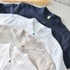 Summer T-shirts for Men Summer Daily Casual Simple Men Tops&Tees Chinese Style Men Clothing Cotton Linens Stand Collar Short Sleeve White T-Shirt 4XL