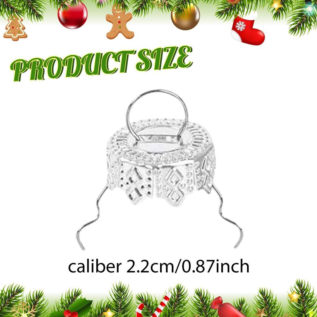 100 Stück Weihnachtskugel-Ornament Metallaufhänger für Partys