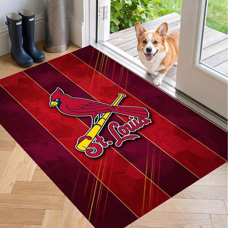 Soft Floor Carpet St. Louis Cardinals Pattern Area Rug Decorative Mat For Home Room Decoration