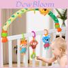 Baby Plush Car Seat Toy Clips With Rattles For Infants And Toddlers