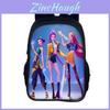Mochila Escolar Hunterx Kpop 16 polegadas em Tecido Oxford Com Alívio de Carga Leve
