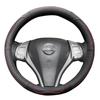 Universal Non-Slip Leather Steering Wheel Cover - All Season Fit, Round Design
