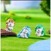 (4Pcs Magical Unicorn Miniature) Miniature Showpiece Set for Home Decor,Car Dashboard,Valentine,Living Room,Gifts Figurines,Cake Decoration Items