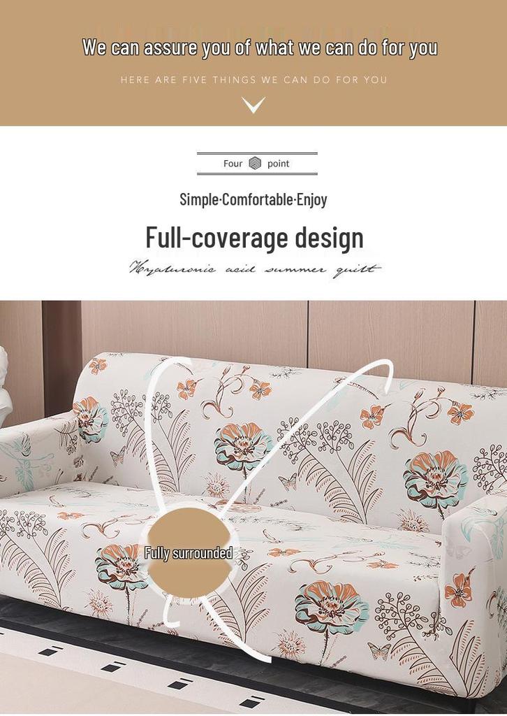 Stretchable Dustproof Sofa Cover, Fully Wrapped for Single, Double, or Three-Seater