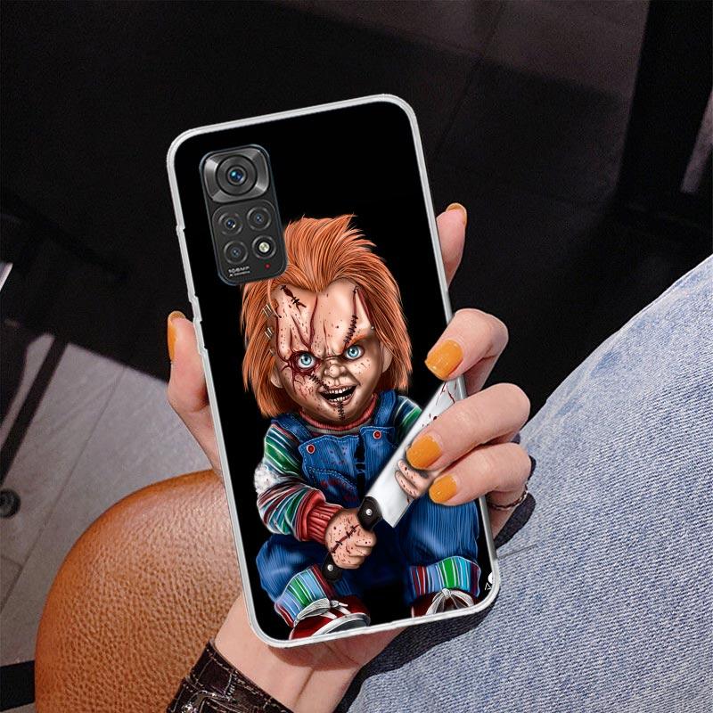 Chucky Kinderspiel Handyhülle für Xiaomi Redmi Note 15 14 13 12S 12 11 Pro Plus 14S 11S 11E 10 10S 11T 5G Personalisierte Hülle