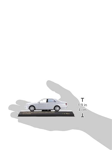 CARNEL 1/43 Scale Metal Diecast Model Car Toyota Crown Royal Saloon G (JZS175) 2001 Silver Metallic, Finished Product, CN430102