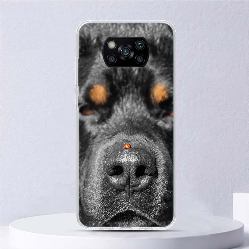 Rottweiler Dog Soft Case For Xiaomi Poco X7 X6 X5 X4 X3 Nfc F7 Ultra F6 F5 Pro Phone Cover F4 Gt F3 M5S M4 M3 M5 M6 Coque