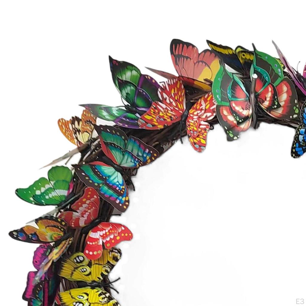 Umělý květinový věnec Jarní letní dekorace Nástěnná ozdoba Girlanda pro