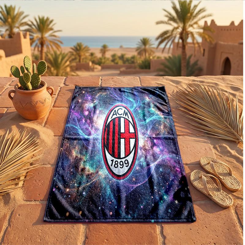 AC Milan Print Microfiber Beach Towel Quick Dry Absorbent Large Towel For Beach Swimming Travel