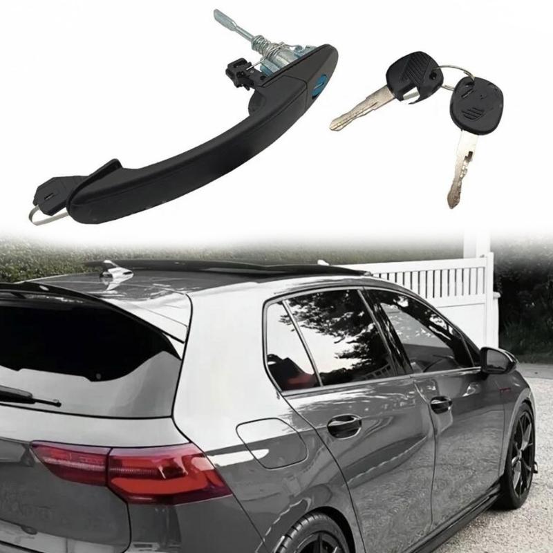 Car Exterior Door Handle Lock with 2 Keys for MK3 377837205 373837205 Replacement Door Handle Auto Accessories
