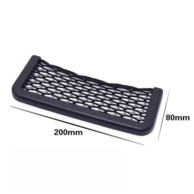Adhesive Car Storage Bag Nets Auto Seat Organizer Door Side Net Pocket Phone Holder 15-20cm Resilient Car Styling Storage Nets