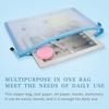 3Size Zipper Nylon Mesh Zipper Pouch Mesh Cosmetic Bags Makeup Bags Pencil Case Travel Bags for Cosmetic School Office Supplies
