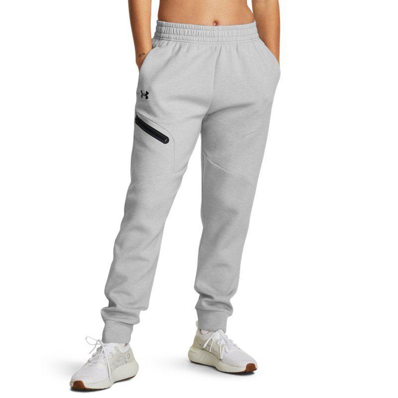 Under Armour Unstoppable Solid Fleece Training Jogger Pants Women bottoms Gray 1379846-011