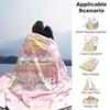 1pc My Melody's 45th Anniversary Celebration Cartoon Blanket, Soft and Cozy Throw for Home Decor, Perfect Gift for Family and Friend, Living Room, Tra