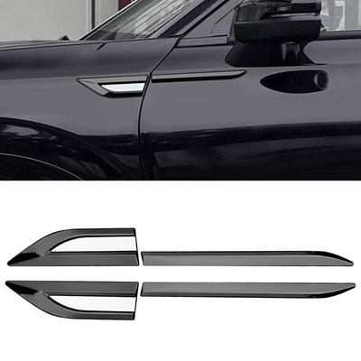 Car Stainless Steel SUV Body Front Door Side Fender Trim Emblem Sticker Cover Accessories Badge Strip Stripe Decal Decor