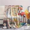 Cardcaptor Sakura splicingPrint Flannel Blanket, High Quality Comfortable for All Seasons, Home Decor, Warmth and Comfort