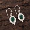 Green Onyx Earrings, 925 Sterling Silver Jewelry, Gemstone Earrings, Gift For Her Handmade Dainty Jewelry