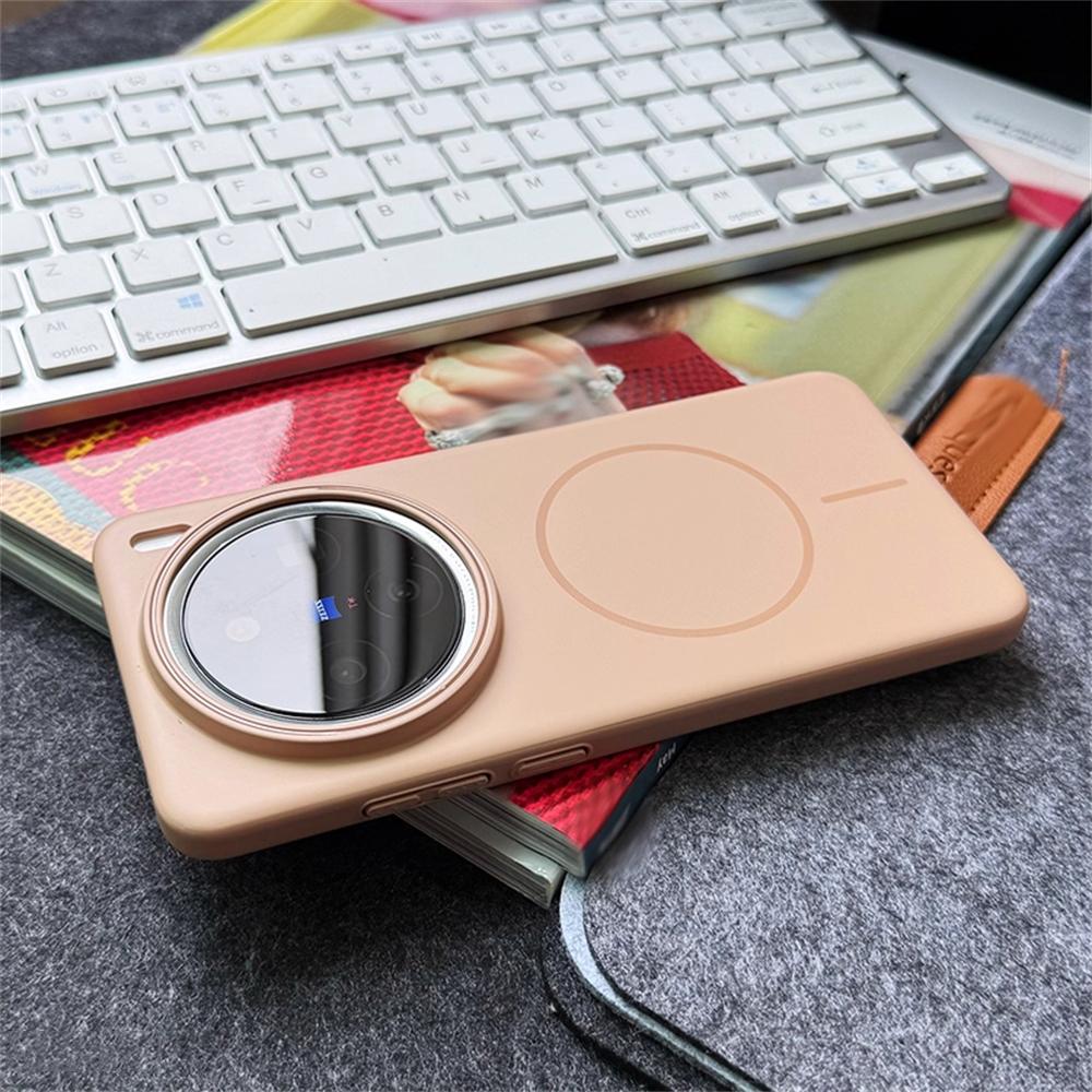 Ultra Thin Solid Color Magnetic Wireless Charging Matte Case For VIIVO X200 Ultra X200 Pro MINI X200S Slim Hard PC Phone Cover