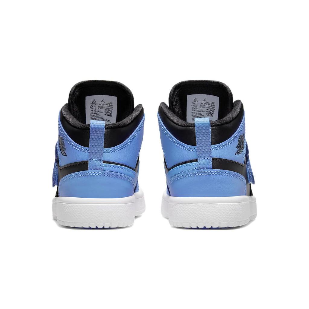 Air Jordan Sky Jordan 1 PS University Blue Kids Sneakers Black White BQ7197-041
