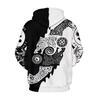 Wikinger-Krieger 3D-Druck Hoodie: Herren Trendiger Pullover Sweatshirt 2025 Edition