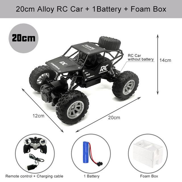 

RC Cars Remote Control Car 1:12/16 Off Road Truck Metal Shell LED Headlights Offroad Monster RC Trucks 4WD All Terrain Toys Kids