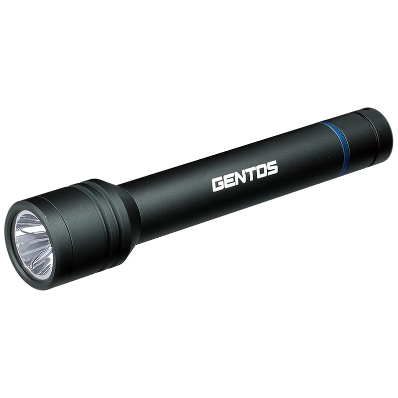 

GENTOS LED flashlight [Brightness 430 lumens/Practical lighting for 3 hours/Dust resistant/Water resistant/1m waterproof] Uses 2 AA batteries Stella