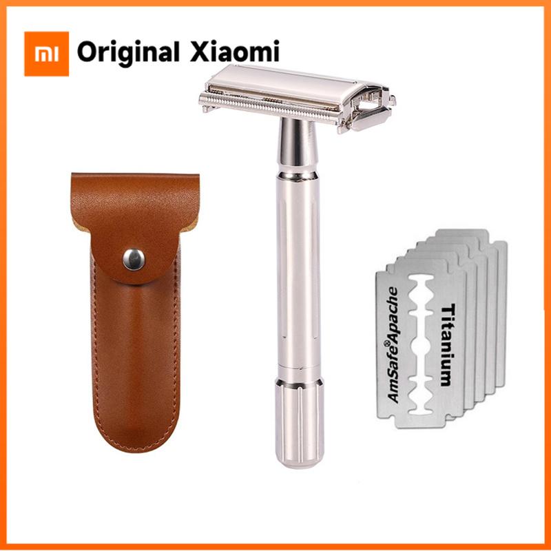 Xiaomi New Classic Men's Shaver Stainless Steel Safety Razor Folding Shaving Machine Professional Barber's Razor And Razor Blades