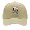 Bold Sarcastic Wish Quote Typography Sandwich Baseball Cap Sun Cap Outdoor Workouts Hat