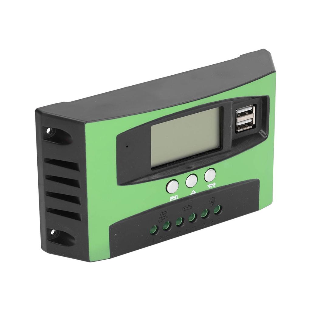 Solar Charge Controller LCD Display Photovoltaic Solar Panel Intelligent Regulator 12V 24V 100A