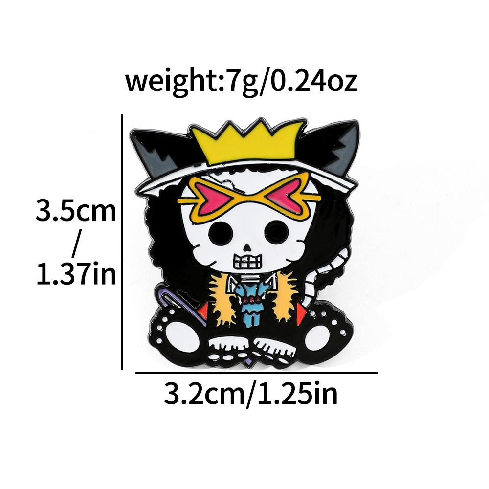 191 Spot ONE PIECE Brooch Riman Metal Badge Luffy Pirates One Piece Pin Accessories