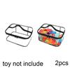 Transparent Pvc Zipper Toy Storage Bag Large Capacity Puzzle And Block Organizer For Toy And Building Block Storage