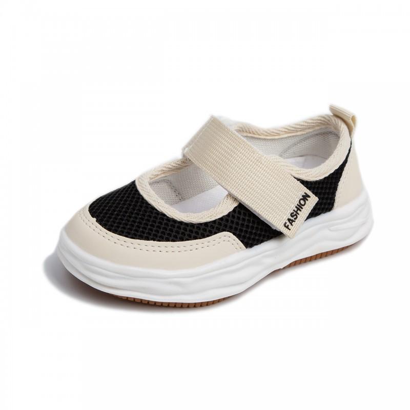 Kids Casual Sneakers School Outdoor Play Breathable Mesh Upper Non-Slip Sole Unisex Low Top Flat Shoes