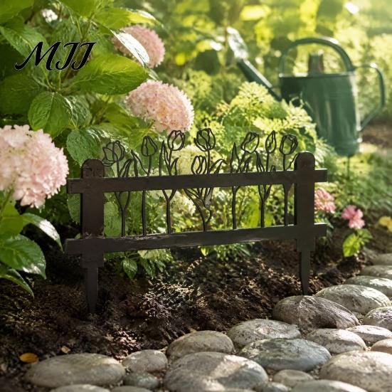 Flowerbed Landscaping Signs Welcome Decorative Yard Sign, Wildflowers/Vegetables Silhouette Black Garden Stake, Outdoor Courtyard Aesthetic