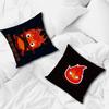cushion cover Comfortable soft Pillow Cartoon Case for Sofa Living Room Home office Cute Decor C-Calcifer and Protective Covers