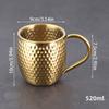 520ml Drinking Cup Retro Beer Mug Wine Cup Stainless Steel Cup  Bar