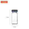 120ml Acacia Wood & Glass Seasoning Jars - 4oz, Square, Set of 24 for Pepper & Spices