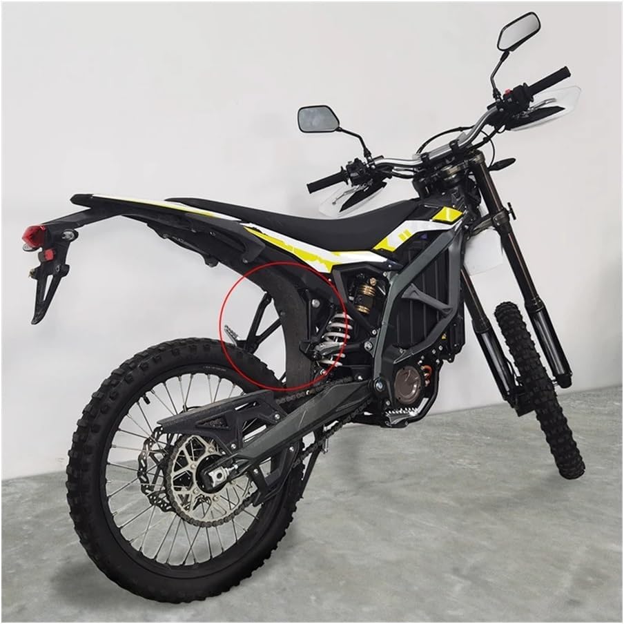 Sur Ron Ultra Bee Rear Foot Pegs Kit - Black Metal Foldable Pedals for Electric Motorcycle