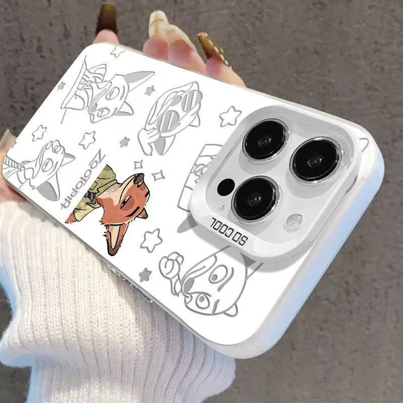 The new cartoon is suitable for iphone17 mobile phone case 11 Apple 16promax/15 anti-drop 14pro13 Europe and America 12