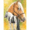 New 5D DIY Diamond Painting Horse Diamond Embroidery Animal Cross Stitch Full Round Drill Crafts Home Decor Manual Gift