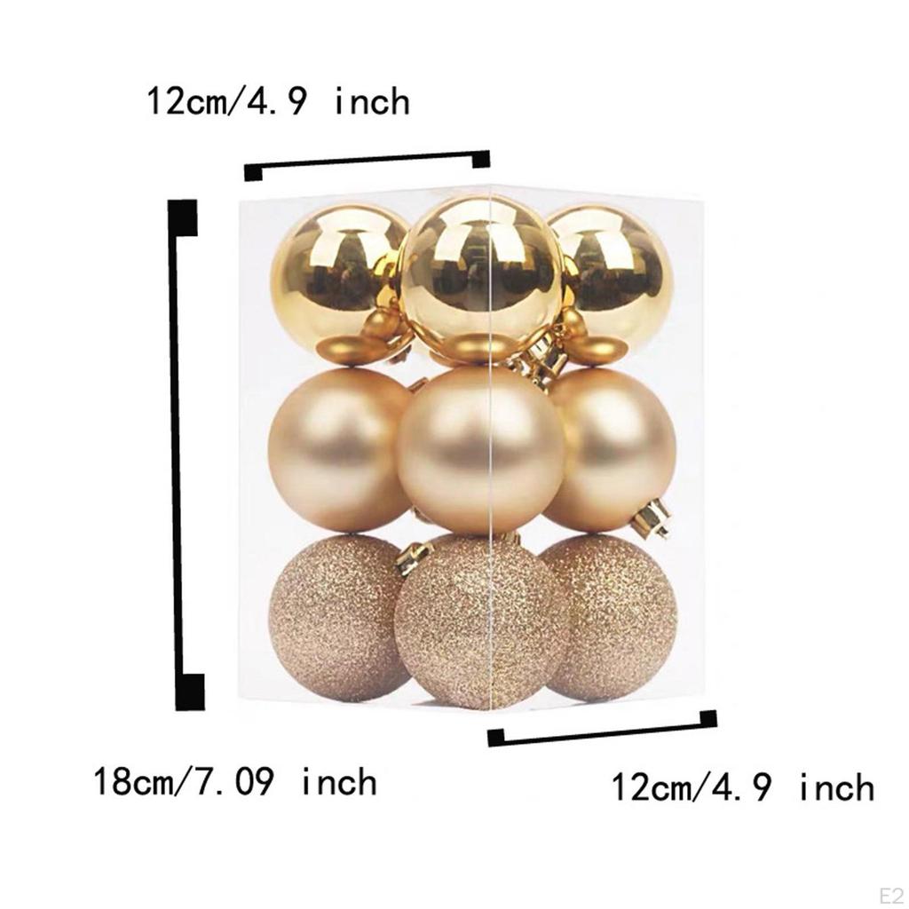 12 Pieces -Ornaments, Christmas Tree Decorations with Hanging Loop, Decorations, for