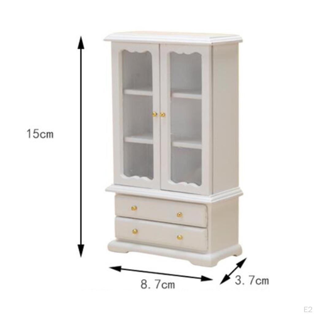 Wood Wall Clock Creative Design Decorative Silent for Restaurant Office Dollhouse Bookcase Double