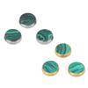 3 Pcs Trumpet Valve Cap Embedded Green Standard Metal Finger Button Trumpet Valve Replacement Parts