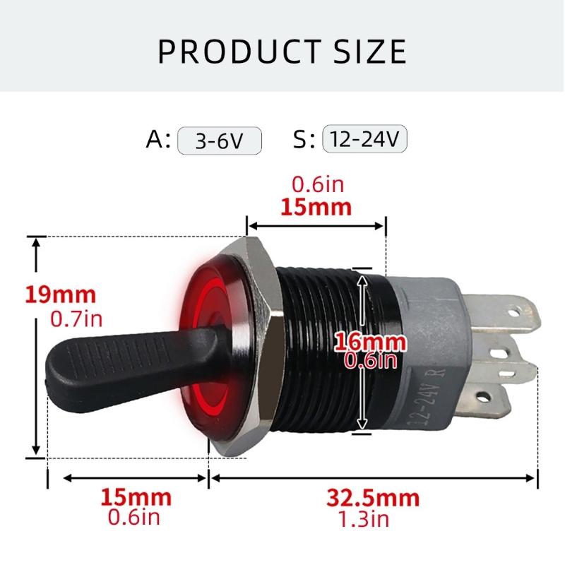 Oxidized Metal Toggle Switches Offering Three Model and LED Lighting Suitable For Engineers And Hobbyists Daily Use