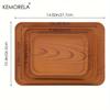 Pallet Rettangolare Nordico in Plastica Colori Legno Imitazione Vassoio Frutta Caffè Vassoio Portaoggetti Piatto da Pranzo Vassoio da Servizio per la Casa Vassoio da Tè